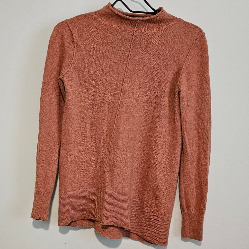 Women’s Banana Republic Italian Wool Cashmere Blend Rust Top, XS